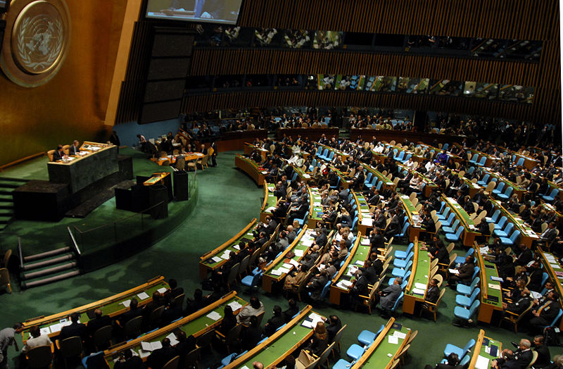UNGA approved a Resolution According Non-Member Observer State Status in the United Nations to Palestine. 138 countries voted in favour, 41 abstained, and 9 voted against